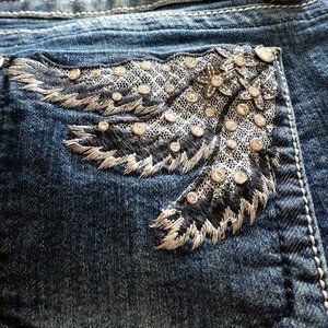 Suko Ladies Jeans With Embellishments 14